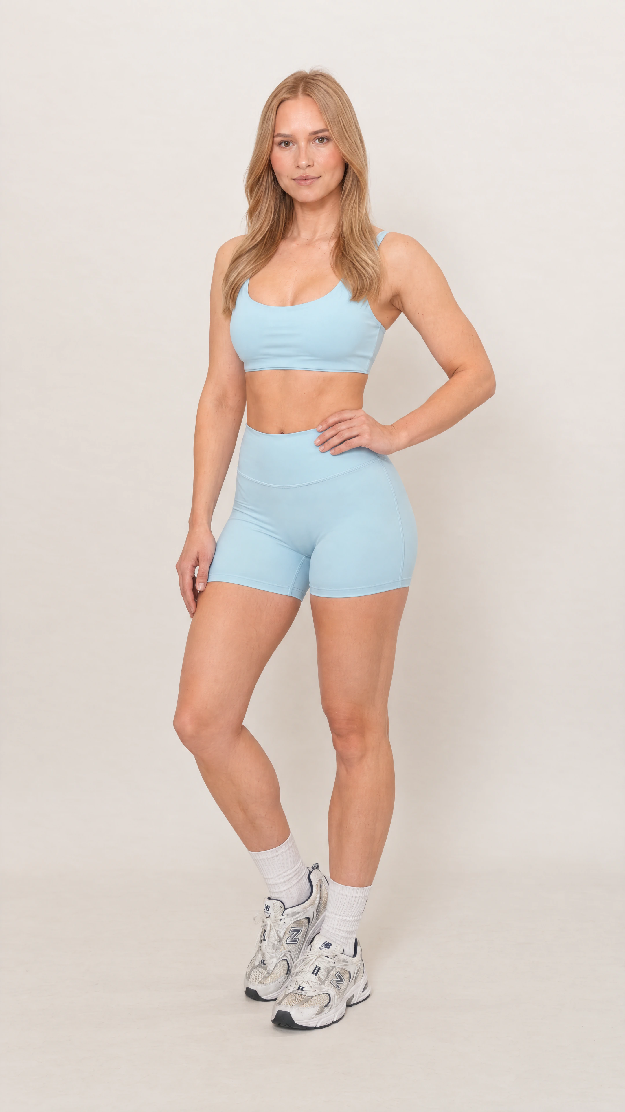 Aura Shorts - Powder Blue – Produktansicht 4