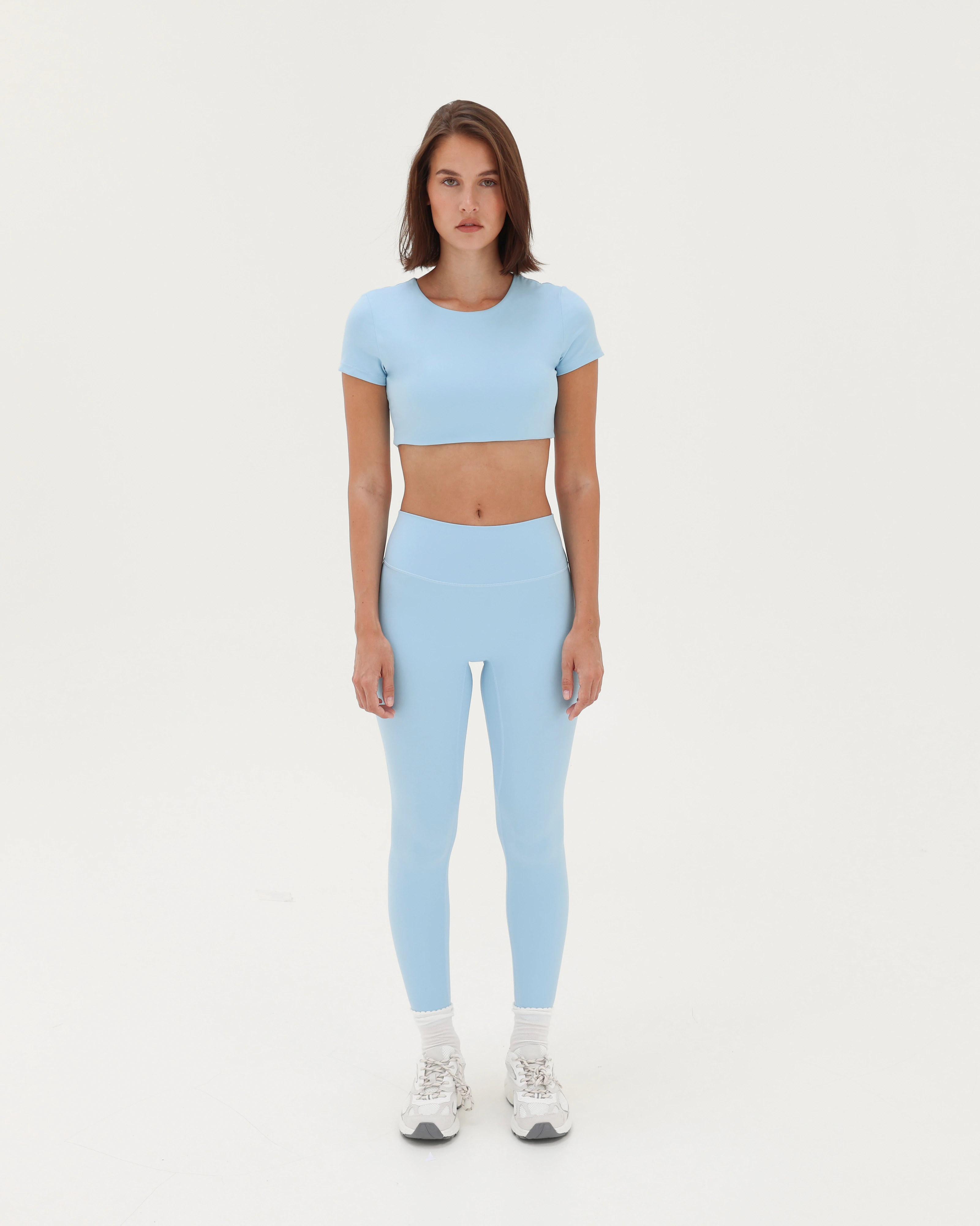 Aura Crop Top - Powder Blue