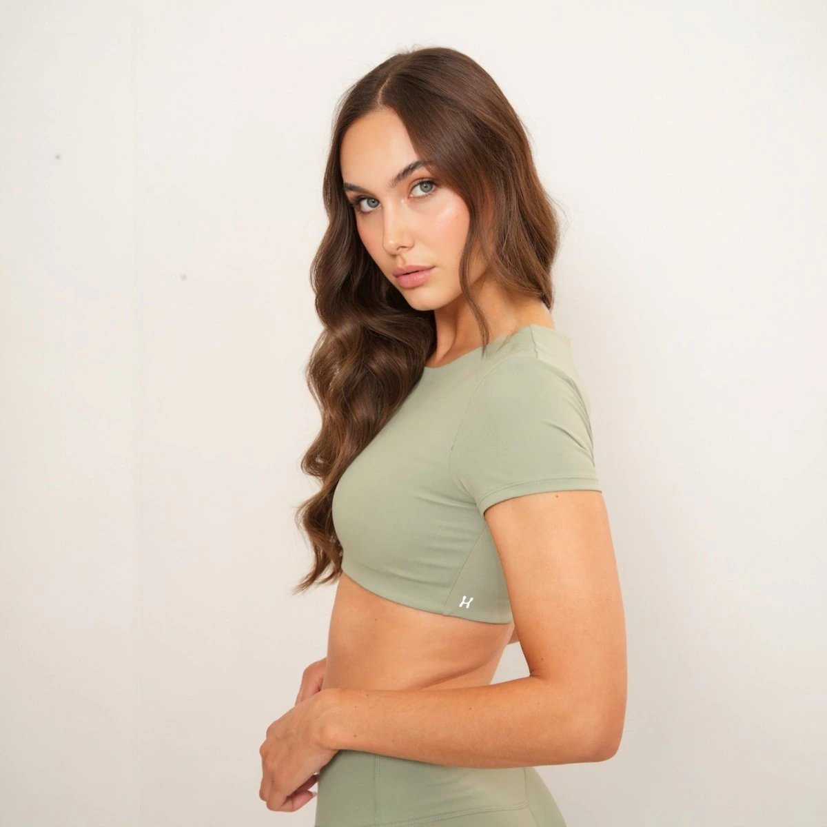Aura Crop Top - Matcha – Produktansicht 4