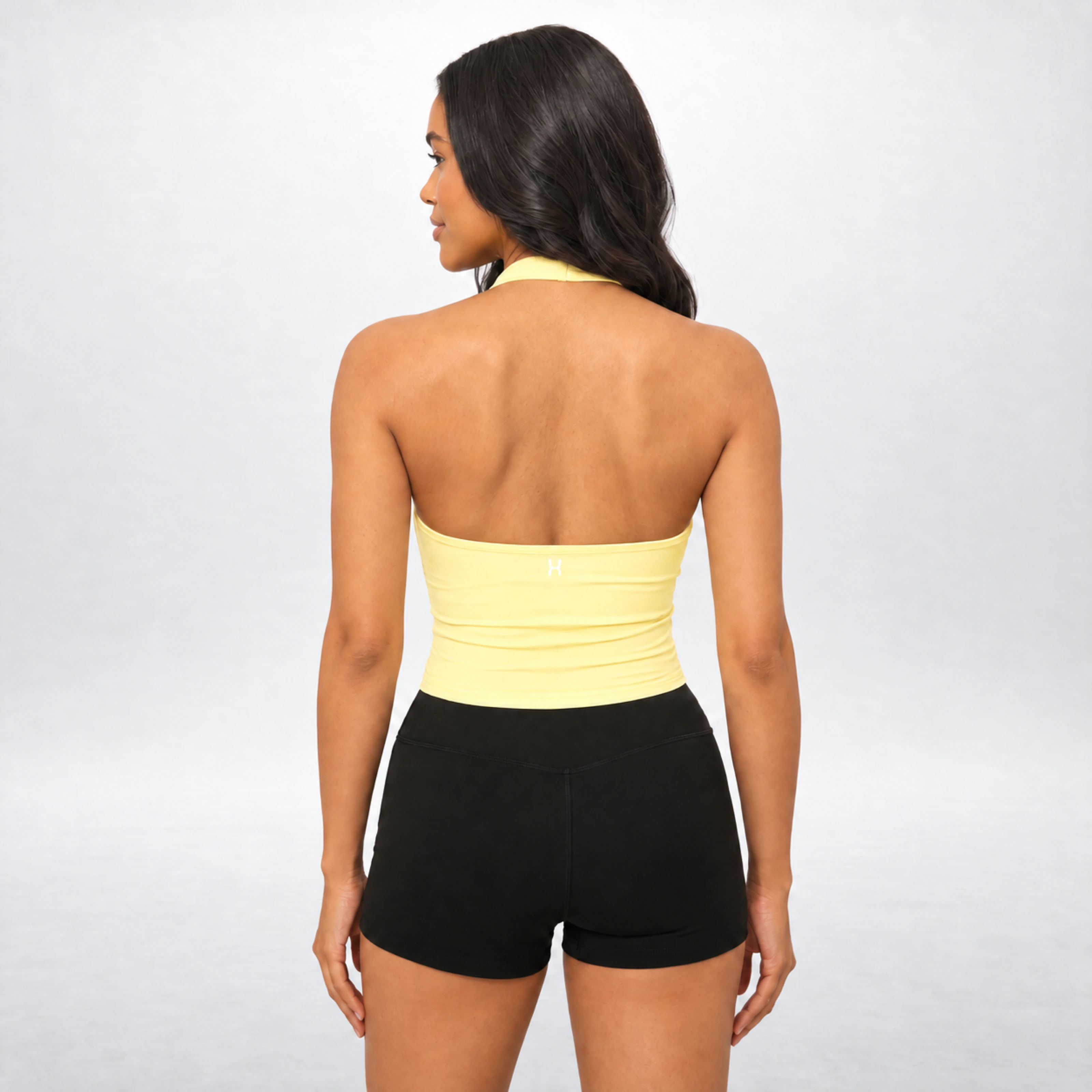 CLOUD° Neckholder Top mit integriertem BH – Lemon – Produktansicht 3