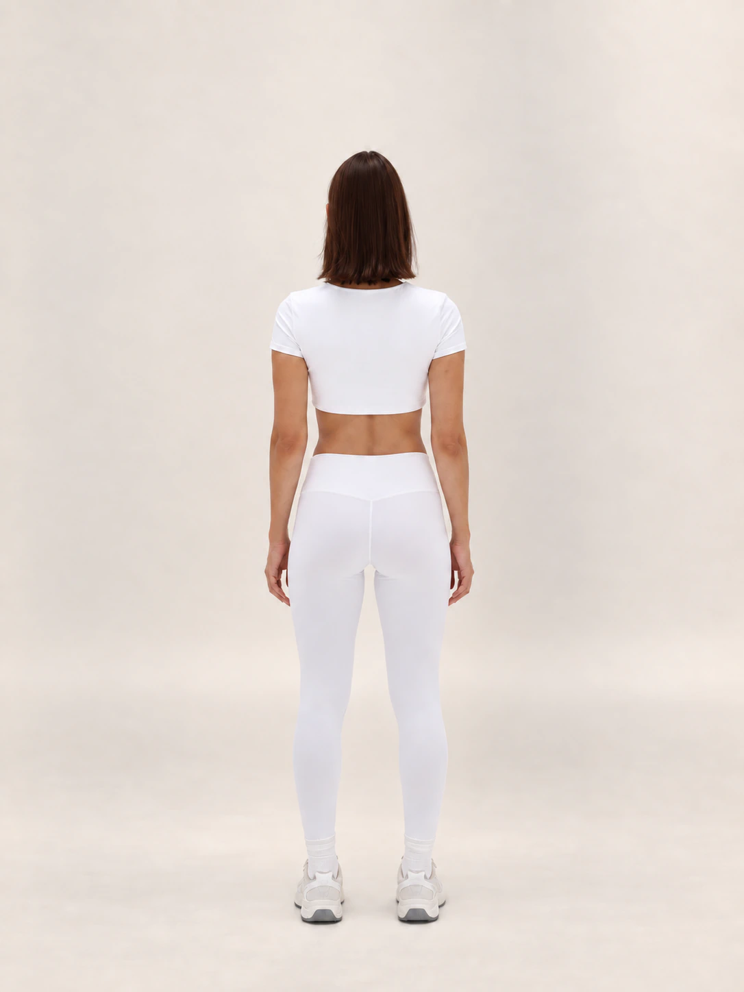 Aura Crop Top - White – Produktansicht 3