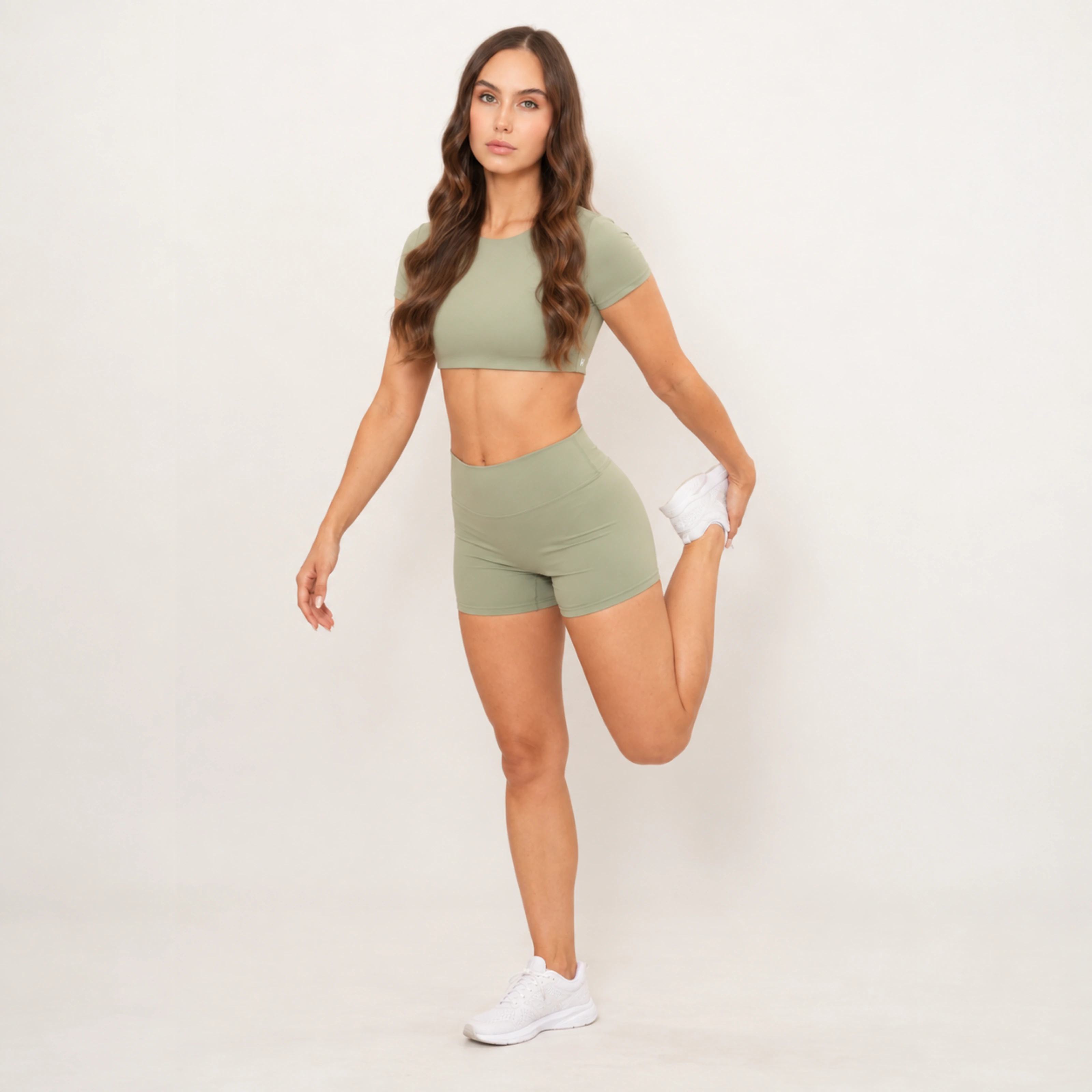 Aura Crop Top - Matcha – Produktansicht 2