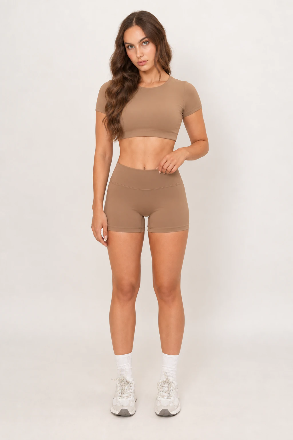 Aura Crop Top - Cappuccino – Produktansicht 1